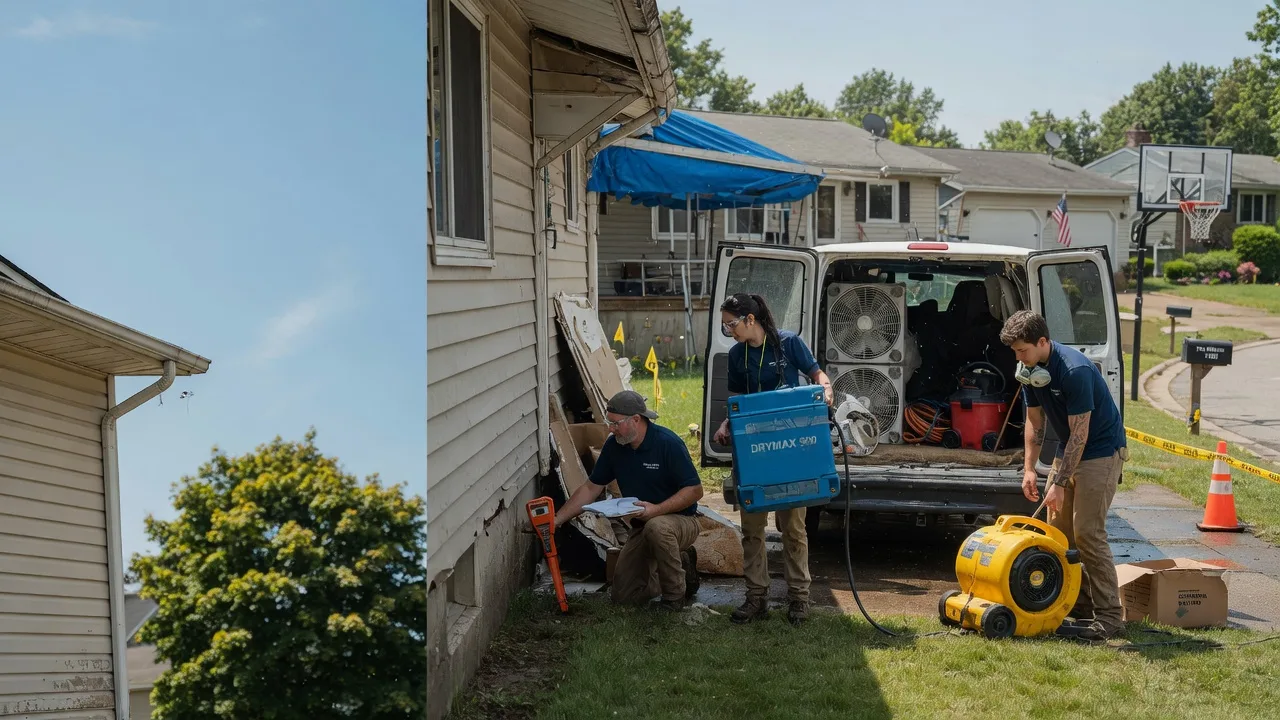 Ceiling Leak Cleanup in Mounds, IL near me