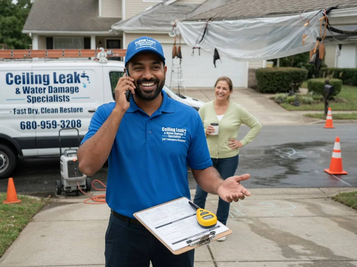 Ceiling Leak Cleanup Mounds, IL FAQs